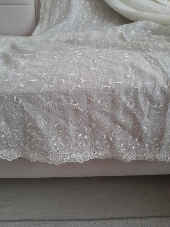 İşlemeli Bohem Tarzı Beyaz Perde - Görsel 2