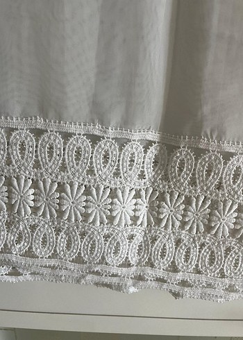 Nakışlı Bohem Beyaz Perde - Görsel 2