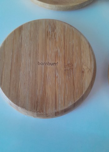 Dört Parça Parlak Bej Ahşap Tabak - Görsel 3