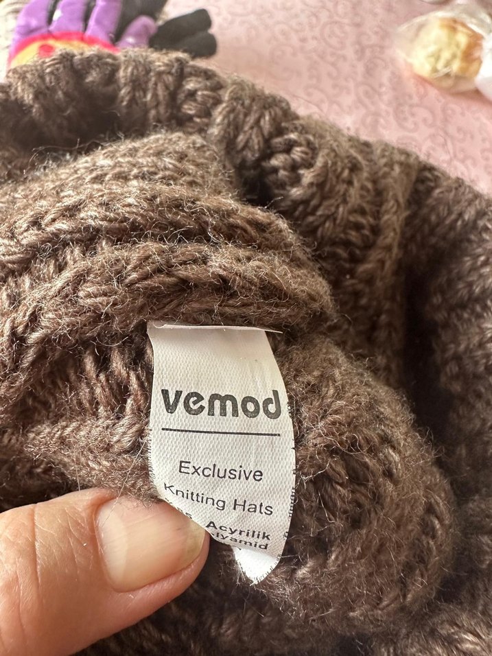 Kürk Detaylı Parlak Kahverengi Kadın Bere - Görsel 3