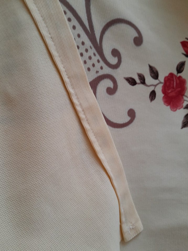 Bordo Desenli Geleneksel Perde - Görsel 5