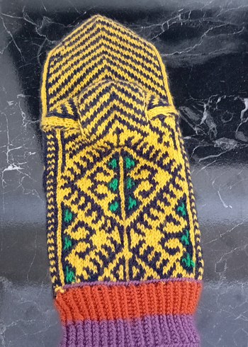 otantik desenli er örme namaz çorabı - Görsel 3