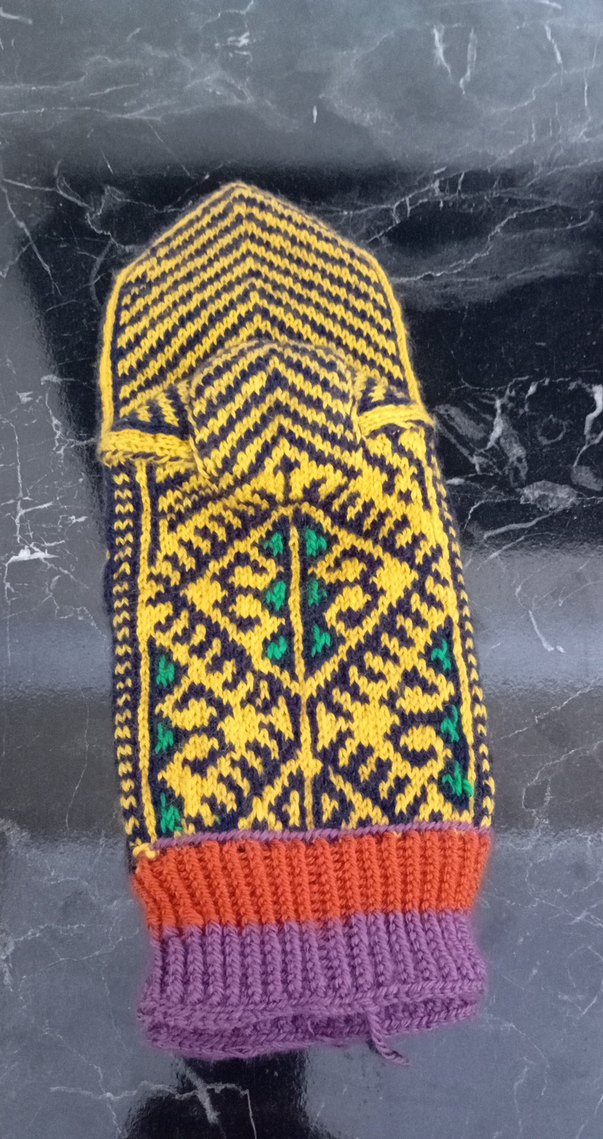 otantik desenli er örme  namaz çorabı - Görsel 3