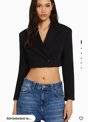  Bershka özel dikim serj crop blazer 