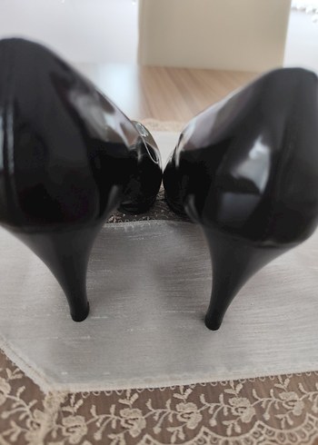 Diger Siyah Rugan Stiletto Kadın Ayakkabı - Görsel 4