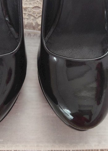 Diger Siyah Rugan Stiletto Kadın Ayakkabı - Görsel 6