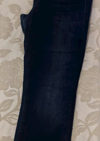 Kadın Lacivert Midi Boy Denim Jean - Görsel 4