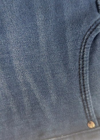 Kadın Lacivert Midi Boy Denim Jean - Görsel 6