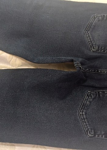 Siyah Gri Erkek Denim Pantolon - Görsel 5