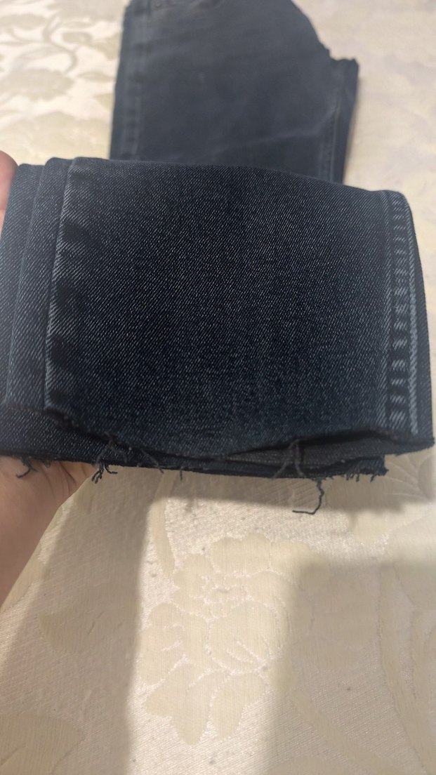 Siyah Gri Erkek Denim Pantolon - Görsel 4