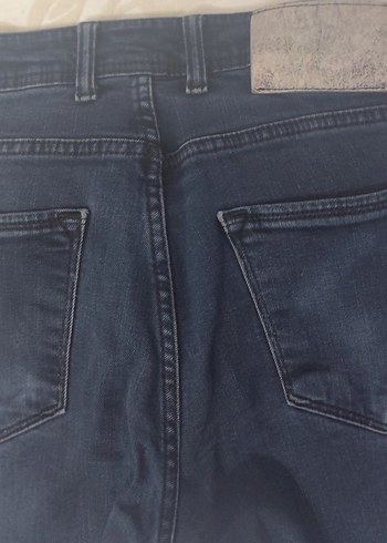 Erkek Lacivert Regular Fit Denim Pantolon - Görsel 3
