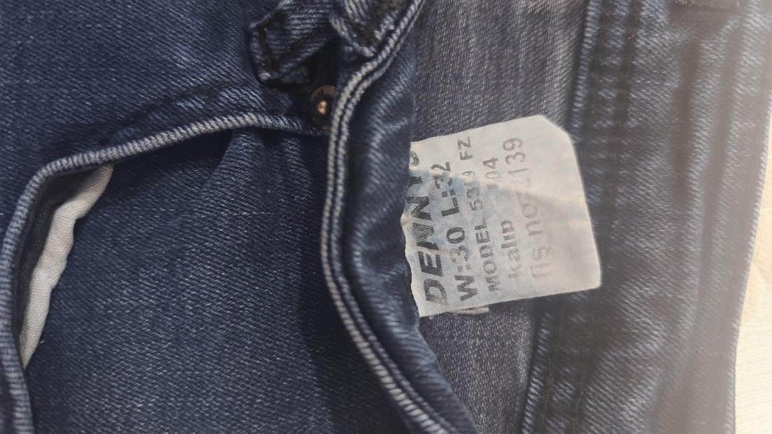 Erkek Lacivert Regular Fit Denim Pantolon - Görsel 5