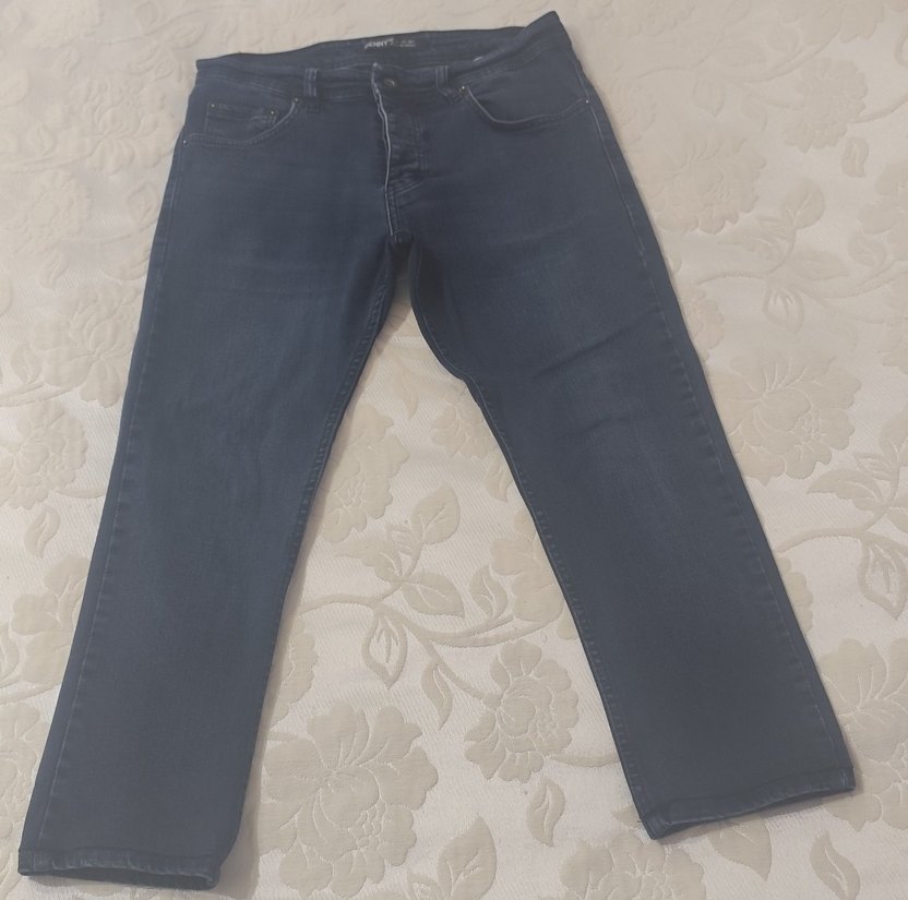 Erkek Lacivert Regular Fit Denim Pantolon - Görsel 2