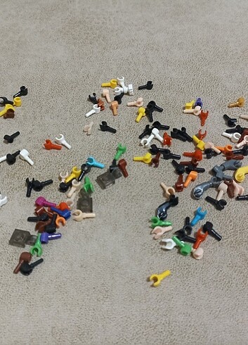 Lego mini figür saç, el, kol, aksesuar. - Görsel 5