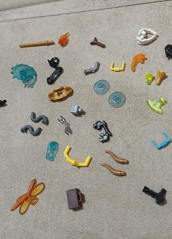 Lego mini figür saç, el, kol, aksesuar. - Görsel 6