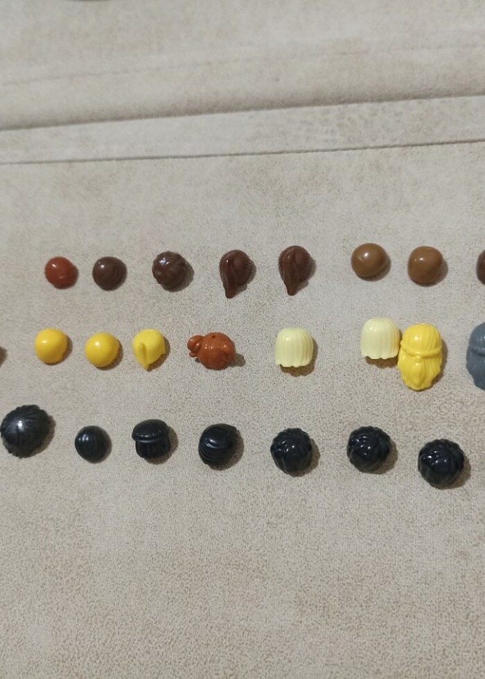 Lego mini figür saç, el, kol, aksesuar. - Görsel 2