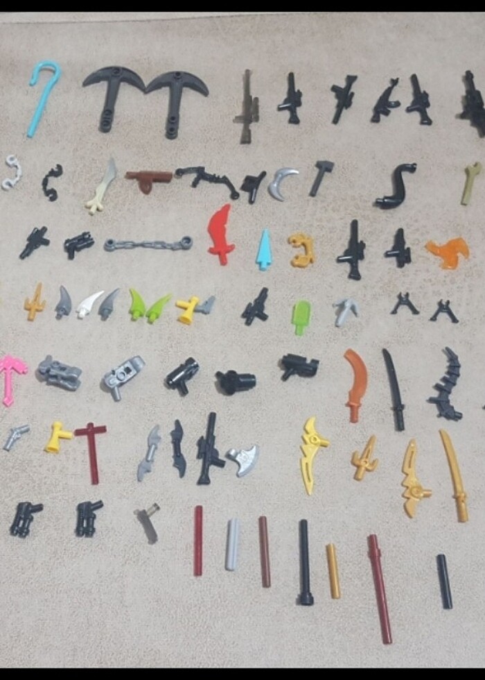 Lego mini figür pelerin, aksesuar, stant. - Görsel 2