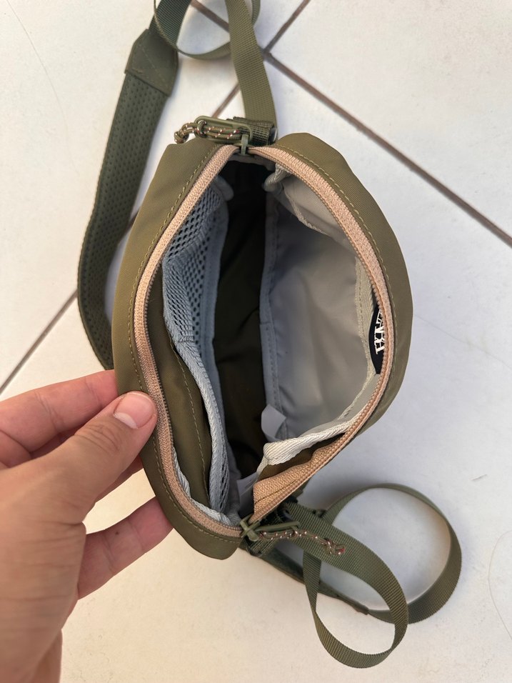 Unisex Haki Kamuflaj Çapraz Çanta - Görsel 4