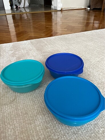 Tupperware Şeker kaplar 600 ml 3 adet