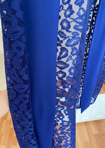 Lacivert Uzun İkili Elbise - Görsel 6