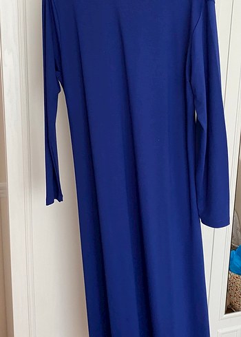Lacivert Uzun İkili Elbise - Görsel 4