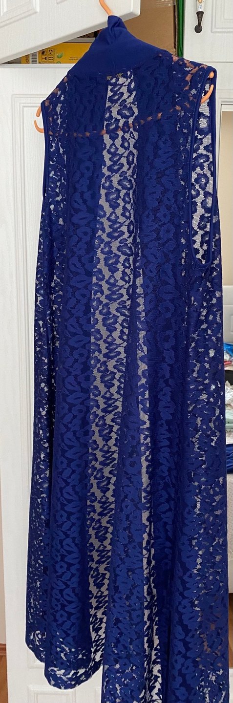 Lacivert Uzun İkili Elbise - Görsel 5