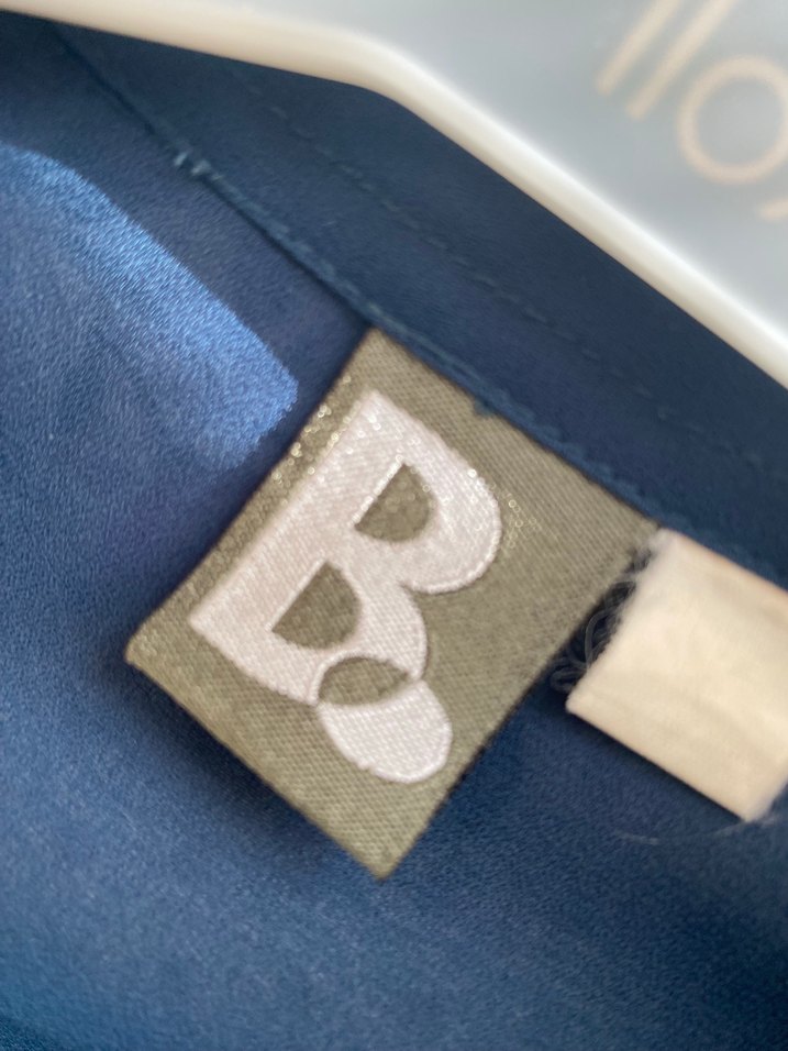 Mavi uzun tül gömlek - Görsel 5