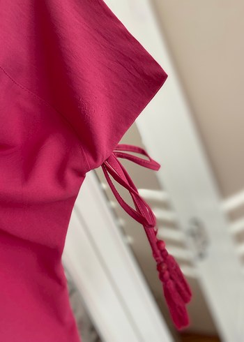 Pembe Uzun Kollu Salaş Kadın Tunik - Görsel 5