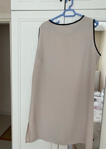 Bej Uzun Kadın Kaban & Askılı İkili Takım - Görsel 3