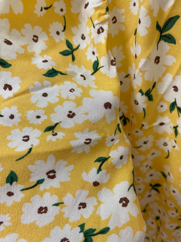 Sarı Bohem V Yaka Uzun Elbise - Görsel 5