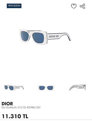 Dior christian dior gözlük