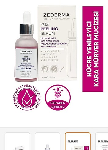 La Roche Posay Zederma yüz peeling serum