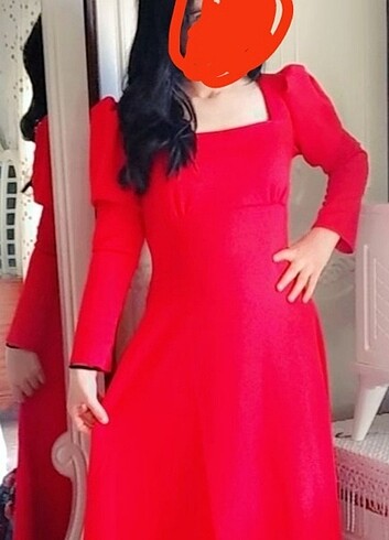 Elbise kırmızı 