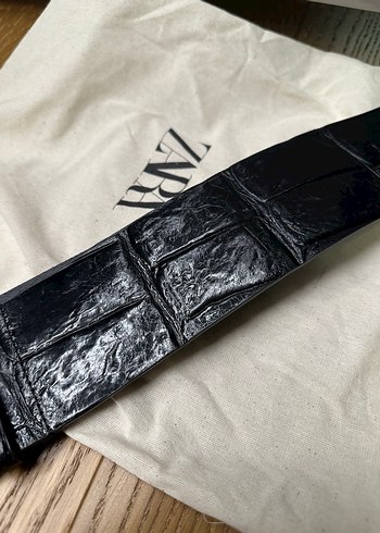 Zara Siyah Deri Kemer - Görsel 4