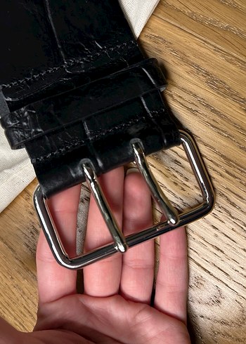 Zara Siyah Deri Kemer - Görsel 3