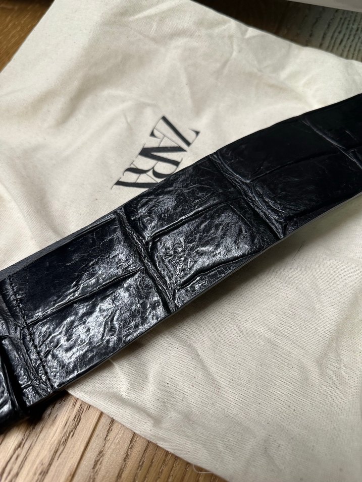 Zara Siyah Deri Kemer - Görsel 4