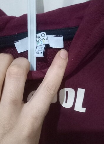xs Beden bordo Renk Sweatshirt 