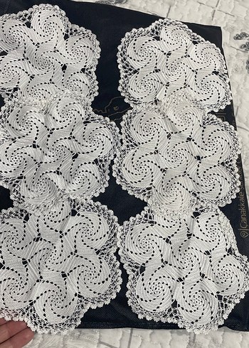 Bohem Tarzı El Yapımı Dantel Motifleri 6 adet