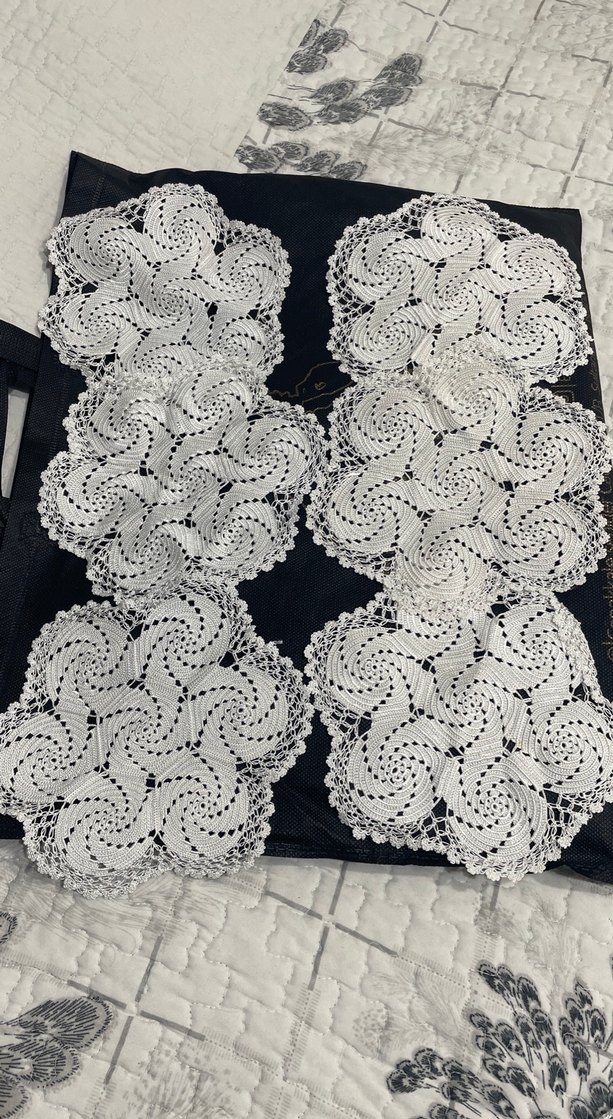 Bohem Tarzı El Yapımı Dantel Motifleri 6 adet - Görsel 4