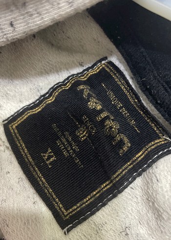 Gri Kapüşonlu Baskılı Oversize Sweatshirt - Görsel 7