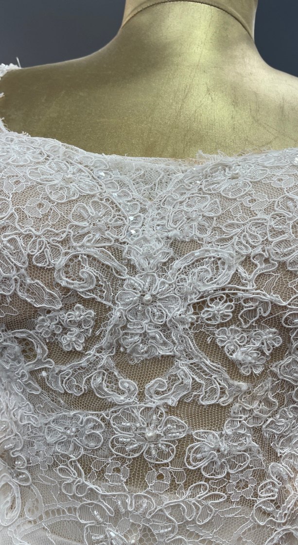 Beyaz A Kesim Uzun Gelinlik - Görsel 3