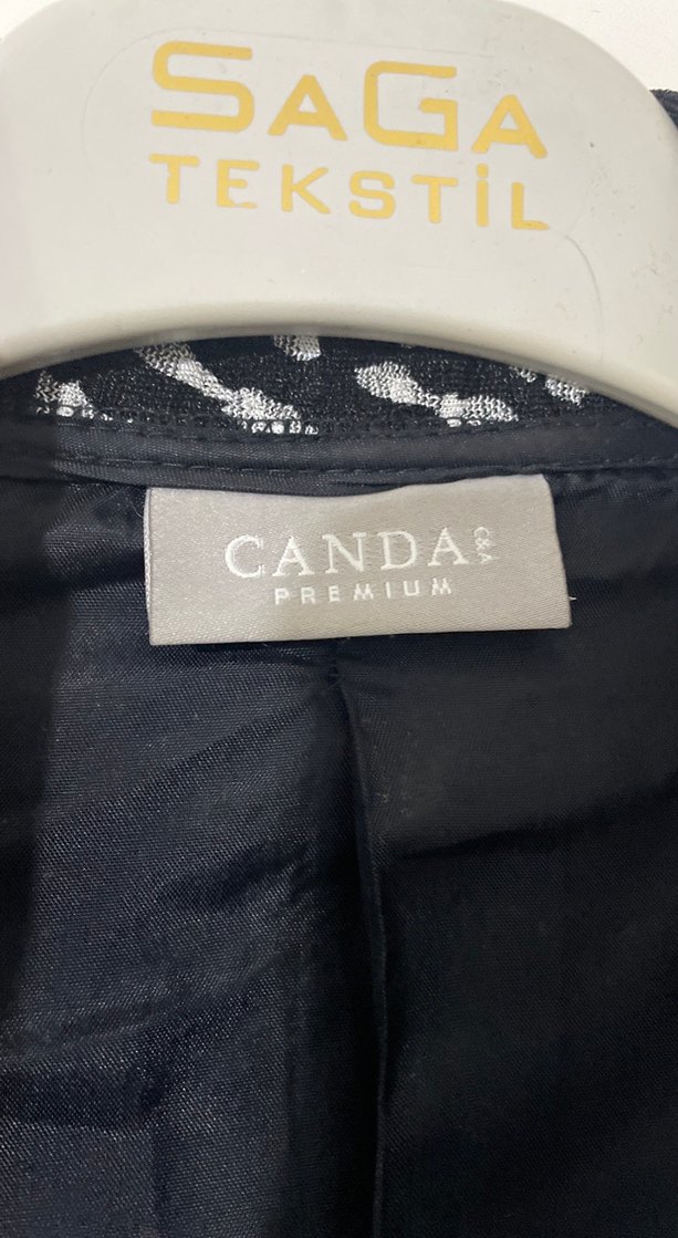 Zebra Desenli Düğmeli Kadın Blazer - Görsel 5