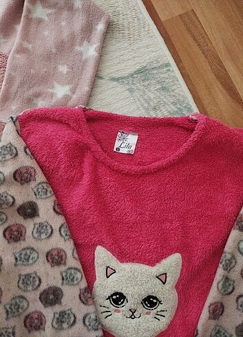 xl Beden pembe Renk Pijama takımı