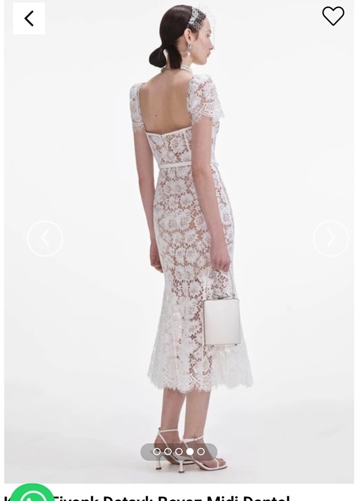 deep atalier dantel midi elbise #nişan #isteme #söz - Görsel 3