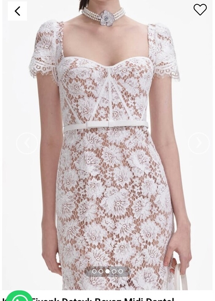 deep atalier dantel midi elbise #nişan #isteme #söz - Görsel 2