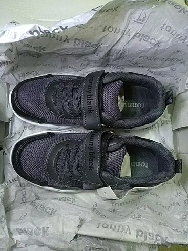 30 numara füme unisex çocuk ayakkabısı