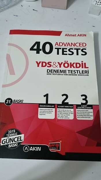Akın dil yargı yayınları 40 ADVANCED TESTS YKS , YDS VE YÖKDİL