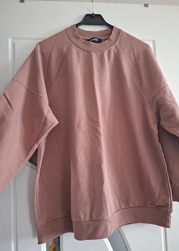 Kadın Bej Oversize Sweatshirt