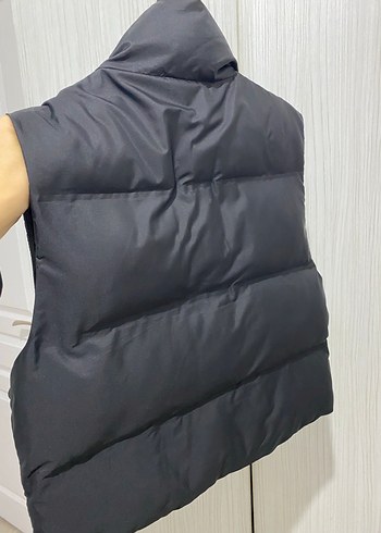 xs Beden siyah Renk ZARA Siyah Fermuarlı Yüksek Yakalı Kadın Yelek
