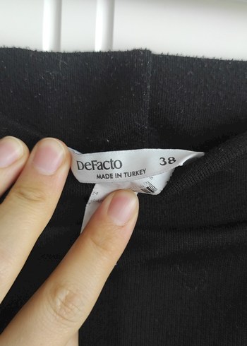 Siyah Drapeli midi Kadın Etek - Görsel 2